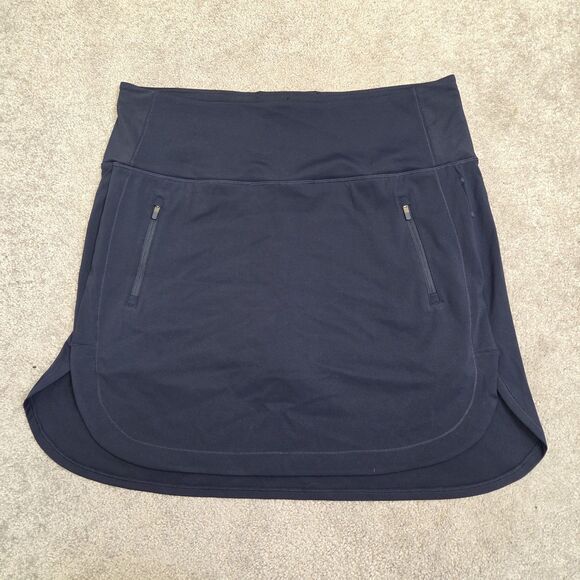 Athleta Skort Womens 1X Blue Fairway GolfSkort 18 Zip Pockets Built-in Shorts - Picture 3 of 12